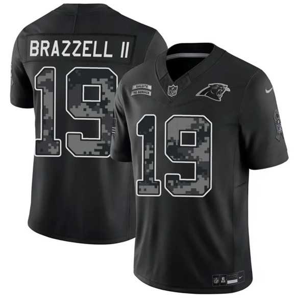 Men%27s Carolina Panthers #19 Chris Brazzell II Black F.U.S.E. 2026 Salute to Service Limited Stitched Jersey Dzhi->carolina panthers->NFL Jersey