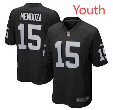 Youth Las Vegas Raiders #15 Fernando Mendoza Black Vapor Limited Stitched Jersey Dzhi->san francisco 49ers->NFL Jersey