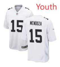 Youth Las Vegas Raiders #15 Fernando Mendoza White Vapor Limited Stitched Jersey Dzhi->san francisco 49ers->NFL Jersey