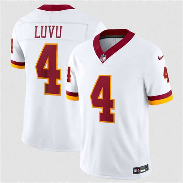 Men%27s Washington Commanders #4 Frankie Luvu White 2026 F.U.S.E. Vapor Limited Stitched Jersey Dzhi->washington commanders->NFL Jersey