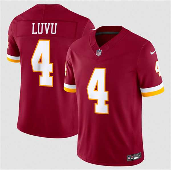 Men%27s Washington Commanders #4 Frankie Luvu Burgundy 2026 F.U.S.E. Vapor Limited Stitched Jersey Dzhi->washington commanders->NFL Jersey