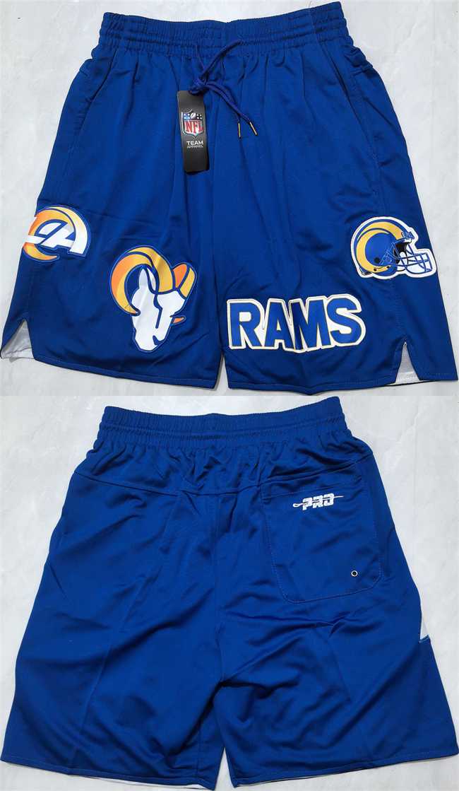 Men%27s Los Angeles Rams Royal Shorts(Run Small) (Run Small)->los angeles rams->NFL Jersey