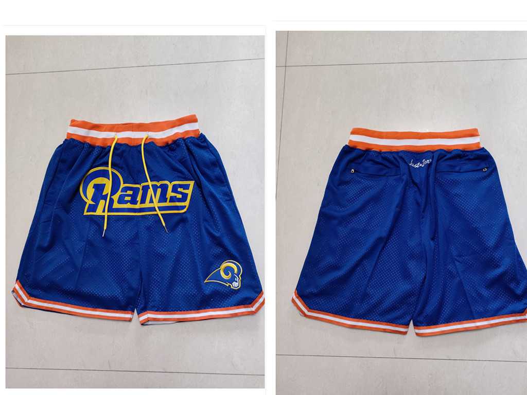 Men%27s Los Angeles Rams Blue Just Don Swingman Shorts (Run Small)->los angeles chargers->NFL Jersey