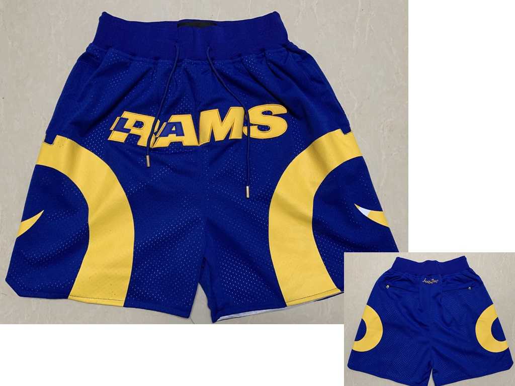 Men%27s Los Angeles Rams Royal Blue Just Don Shorts (Run Small)->los angeles chargers->NFL Jersey