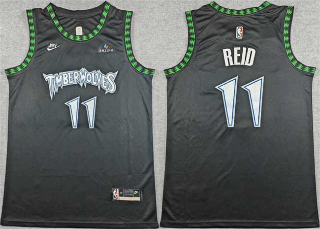 Mens Minnesota Timberwolves #11 Naz Reid Black 2025-26 Classic Edition Stitched jersey->minnesota timberwolves->NBA Jersey