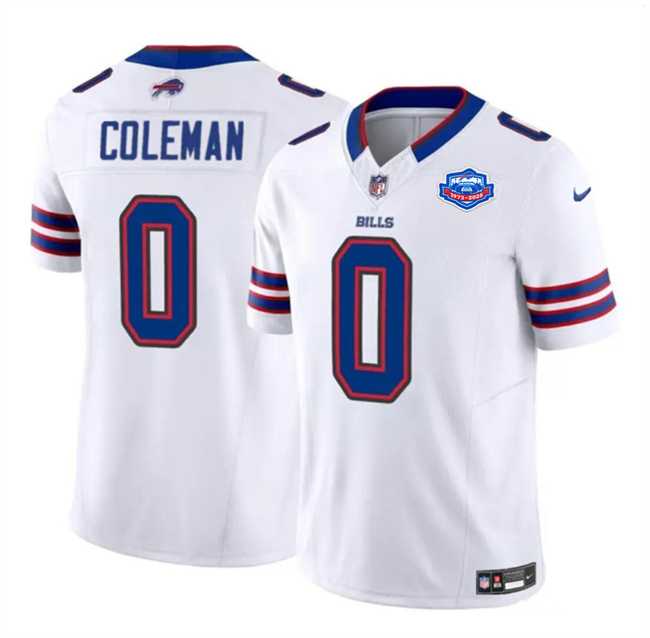 Mens Buffalo Bills #0 Keon Coleman White 2025 F.U.S.E. With Farewell Patch Vapor Untouchable Limited Stitched Jersey Dzhi->buffalo bills->NFL Jersey