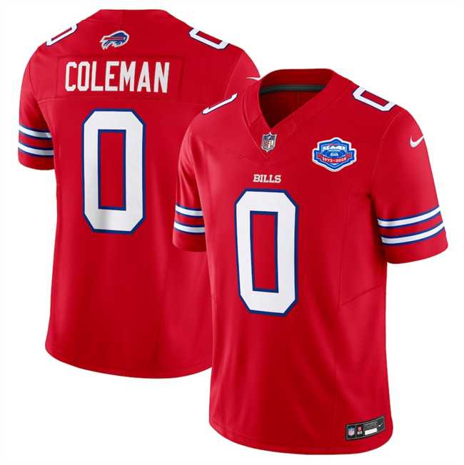 Mens Buffalo Bills #0 Keon Coleman Red 2025 F.U.S.E. With Farewell Patch Vapor Untouchable Limited Stitched Jersey Dzhi->buffalo bills->NFL Jersey