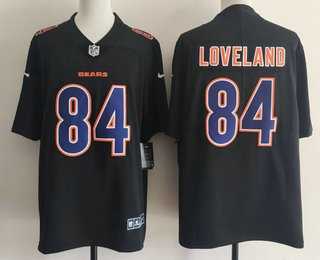 Men%27s Chicago Bears #84 Colston Loveland Limited Black Fashion Vapor Jersey->carolina panthers->NFL Jersey