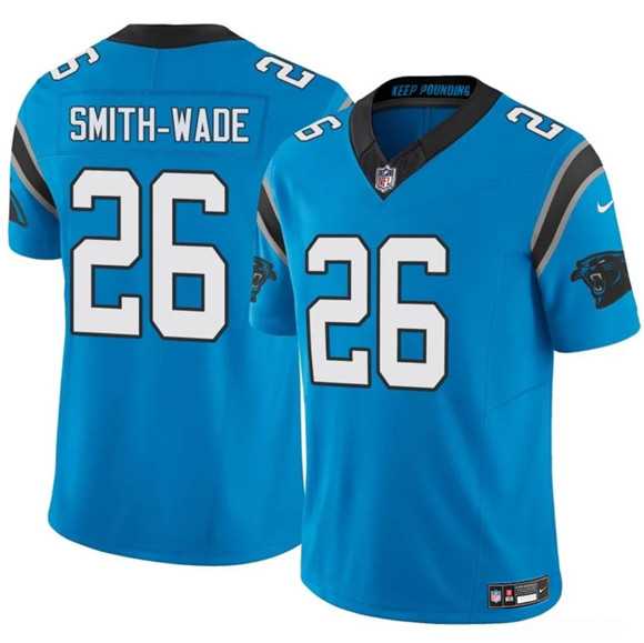 Mens Carolina Panthers #26 Chau Smith-Wade Blue 2025 F.U.S.E. Vapor Limited Stitched Jersey Dzhi->carolina panthers->NFL Jersey