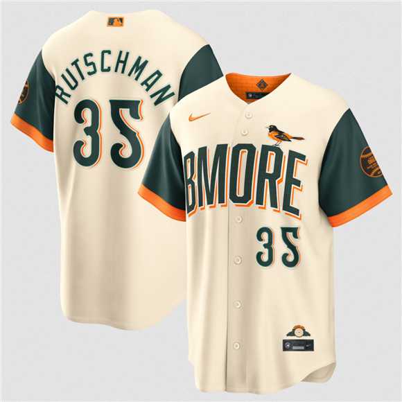 Mens Baltimore Orioles #35 Adley Rutschman Natural 2026 City Connect Stadium Stitched Jersey Dzhi->baltimore orioles->MLB Jersey