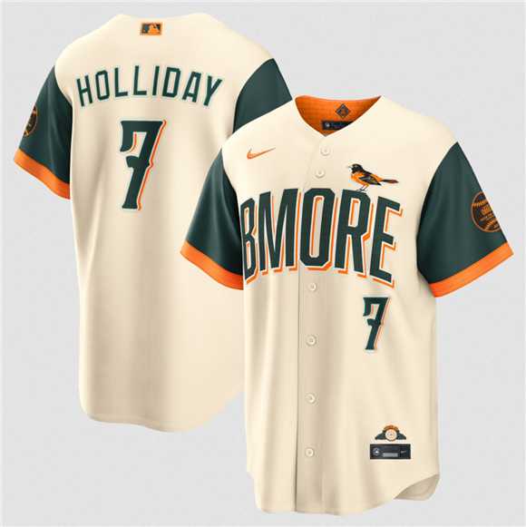 Men%27s Baltimore Orioles #7 Jackson Holliday Natural 2026 City Connect Stadium Stitched Jersey Dzhi->baltimore orioles->MLB Jersey