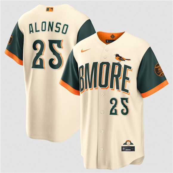 Mens Baltimore Orioles #25 Pete Alonso Natural 2026 City Connect Stadium Stitched Jersey Dzhi->baltimore orioles->MLB Jersey
