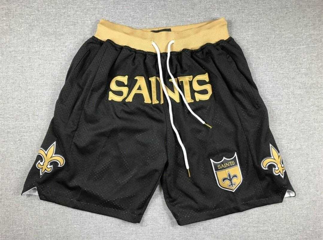 Mens New Orleans Saints Black Just Don Shorts (Run Small)->new orleans saints->NFL Jersey