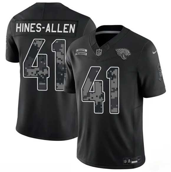 Men%27s Jacksonville Jaguars #41 Josh Hines-Allen Black F.U.S.E. 2026 Salute to Service Limited Stitched Jersey Dzhi->jacksonville jaguars->NFL Jersey