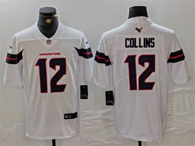 Mens Houston Texans #12 Nico Collins White Vapor Untouchable Stitched Football Jersey->houston texans->NFL Jersey