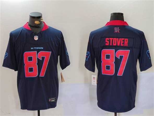 Men%27s Houston Texans #87 Cade Stover Navy 2nd Alternate F.U.S.E. Vapor Limited Football Stitched Jersey->houston texans->NFL Jersey