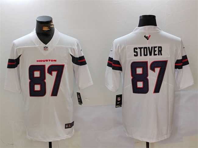 Men%27s Houston Texans #87 Cade Stover White Vapor Untouchable Football Stitched Jersey->houston texans->NFL Jersey