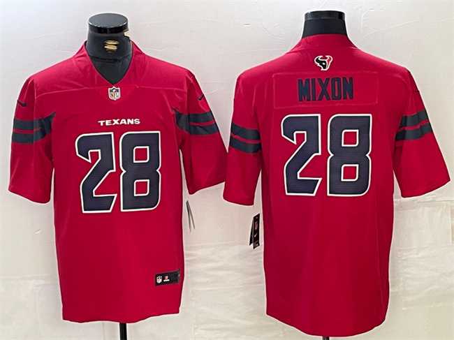 Men%27s Houston Texans #28 Joe Mixon Red Vapor Untouchable Stitched Football Jersey->houston texans->NFL Jersey