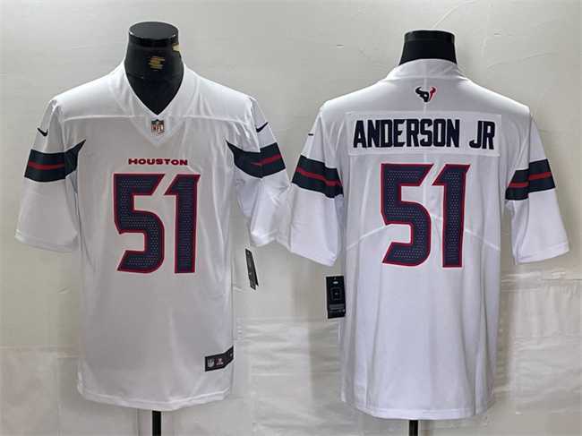 Men%27s Houston Texans #51 Will Anderson Jr. White Vapor Untouchable Football Stitched Jersey->houston texans->NFL Jersey