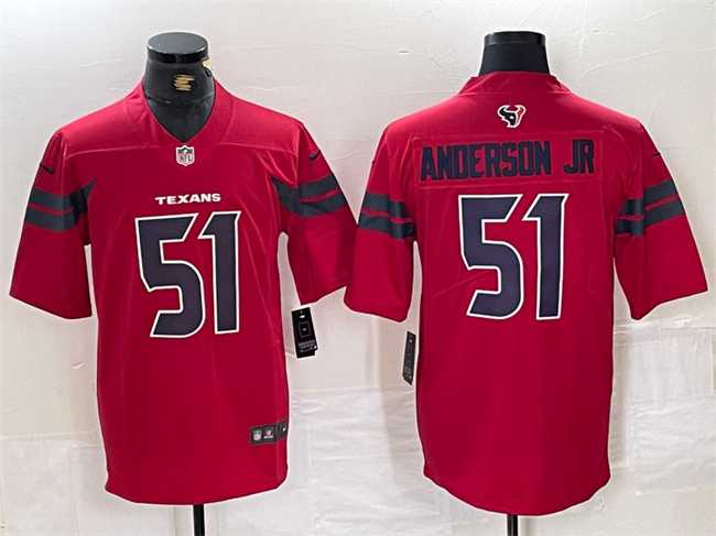 Men%27s Houston Texans #51 Will Anderson Jr. Red Vapor Untouchable Football Stitched Jersey->houston texans->NFL Jersey