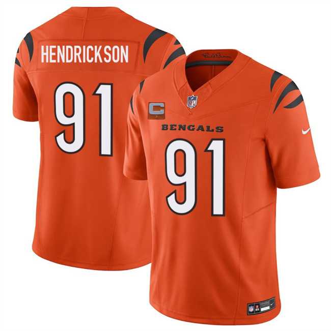 Men%27s Cincinnati Bengals #91 Trey Hendrickson Orange 2025 F.U.S.E. With 1-Star C Patch Vapor Untouchable Limited Stitched Jersey Dzhi->cincinnati bengals->NFL Jersey