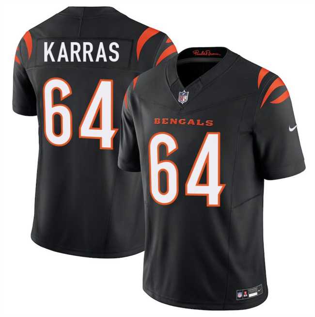 Mens Cincinnati Bengals #64 Ted Karras Black 2025 F.U.S.E. Vapor Untouchable Limited Stitched Jersey Dzhi->cincinnati bengals->NFL Jersey