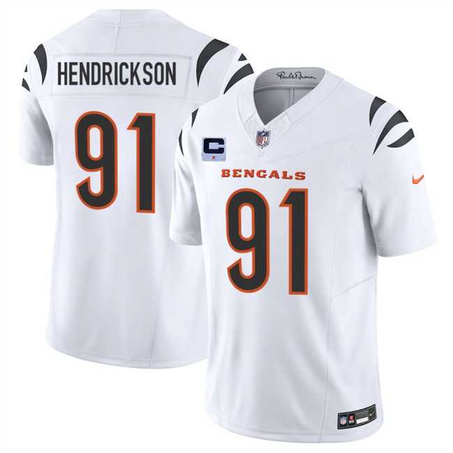 Men%27s Cincinnati Bengals #91 Trey Hendrickson White 2025 F.U.S.E. With 1-Star C Patch Vapor Untouchable Limited Stitched Jersey Dzhi->cincinnati bengals->NFL Jersey