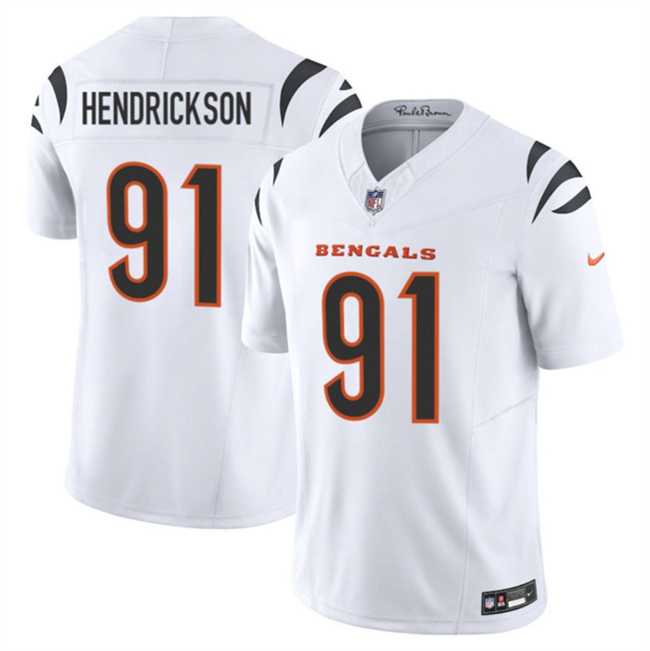 Men%27s Cincinnati Bengals #91 Trey Hendrickson White 2025 F.U.S.E. Vapor Untouchable Limited Stitched Jersey Dzhi->cincinnati bengals->NFL Jersey