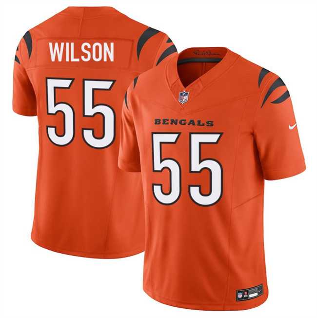 Mens Cincinnati Bengals #55 Logan Wilson Orange 2025 F.U.S.E. Vapor Untouchable Limited Stitched Jersey Dzhi->cincinnati bengals->NFL Jersey