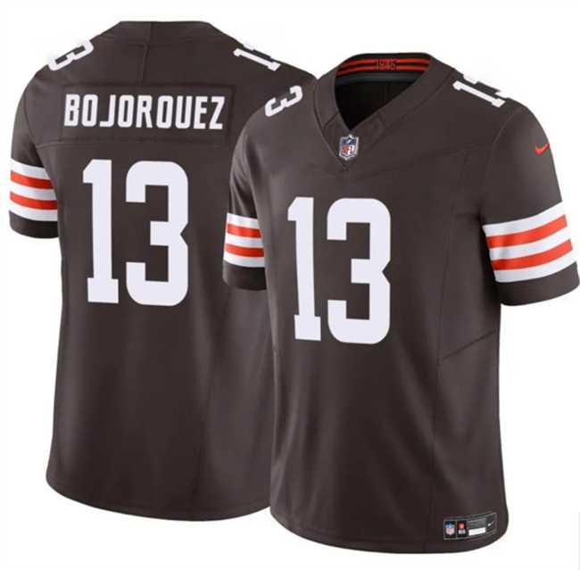 Mens Cleveland Browns #13 Corey Bojorquez Brown F.U.S.E. Vapor Limited Stitched Jersey Dzhi->cleveland browns->NFL Jersey