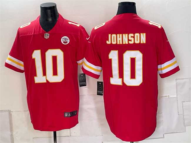 Men%27s Kansas City Chiefs #10 Emmett Johnson Red 2026 Vapor Untouchable Limited Stitched Jersey->kansas city chiefs->NFL Jersey