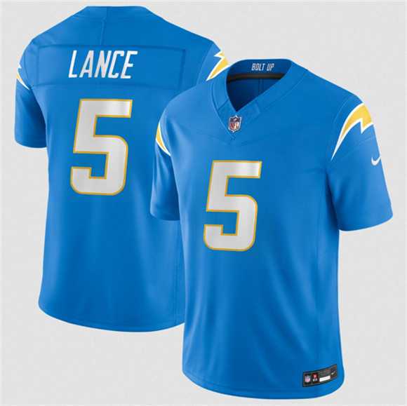 Men%27s Los Angeles Chargers #5 Trey Lance Blue 2026 F.U.S.E. Vapor Limited Stitched Jersey Dzhi->los angeles chargers->NFL Jersey