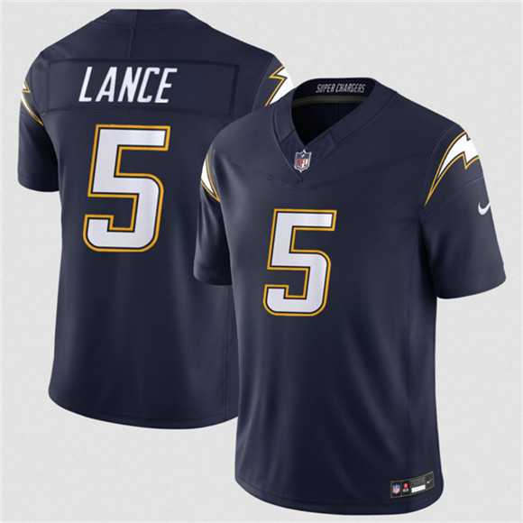 Men%27s Los Angeles Chargers #5 Trey Lance Navy 2026 F.U.S.E. Alternate Vapor Limited Stitched Jersey Dzhi->los angeles chargers->NFL Jersey