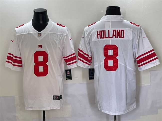 Men%27s New York Giants #8 Jevon Holland White 2025 Vapor Untouchable Limited Football Stitched Jersey->las vegas raiders->NFL Jersey