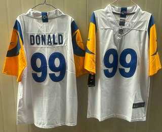 Men%27s Los Angeles Rams #99 Aaron Donald Limited White Vapor Jersey->los angeles chargers->NFL Jersey