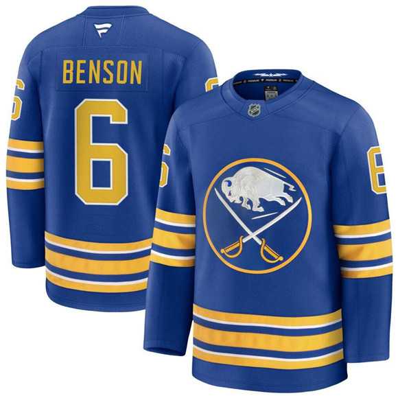Men%27s Buffalo Sabres #6 Zach Benson Blue Stitched Hockey Jersey Dzhi->mlb youth jerseys->MLB Jersey