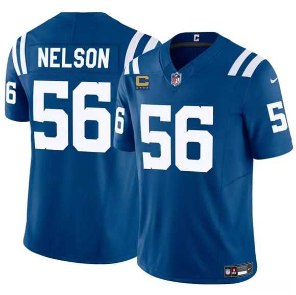 Mens Indianapolis Colts #56 Quenton Nelson Blue 2025 F.U.S.E. With 4-Star C Patch Vapor Limited Stitched Jersey Dzhi->indianapolis colts->NFL Jersey