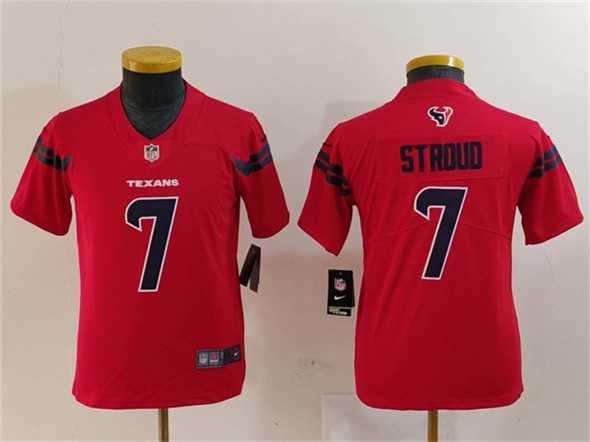 Youth Houston Texans #7 C.J. Stroud Red Vapor Untouchable Limited Stitched Jersey->houston texans->NFL Jersey