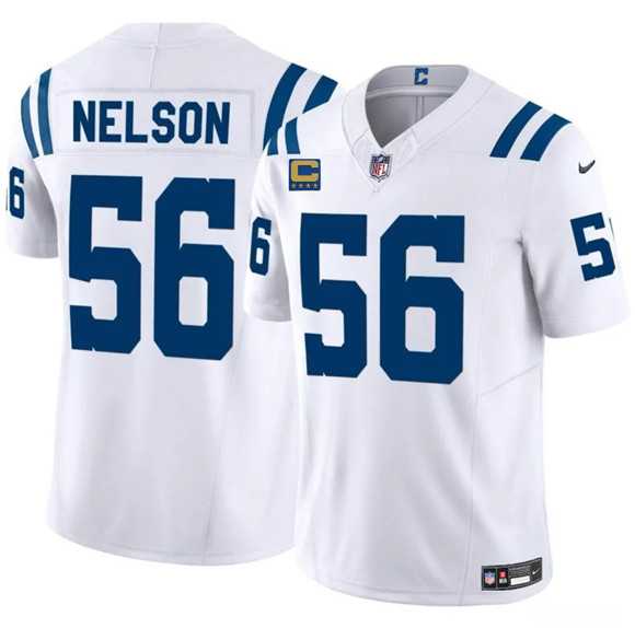 Men%27s Indianapolis Colts #56 Quenton Nelson White 2025 F.U.S.E. With 4-Star C Patch Vapor Limited Stitched Jersey Dzhi->indianapolis colts->NFL Jersey