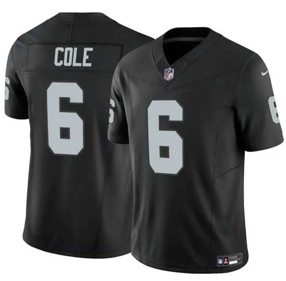 Mens Las Vegas Raiders #6 A.J. Cole Black 2025 F.U.S.E. Vapor Untouchable Limited Stitched Jersey Dzhi->las vegas raiders->NFL Jersey