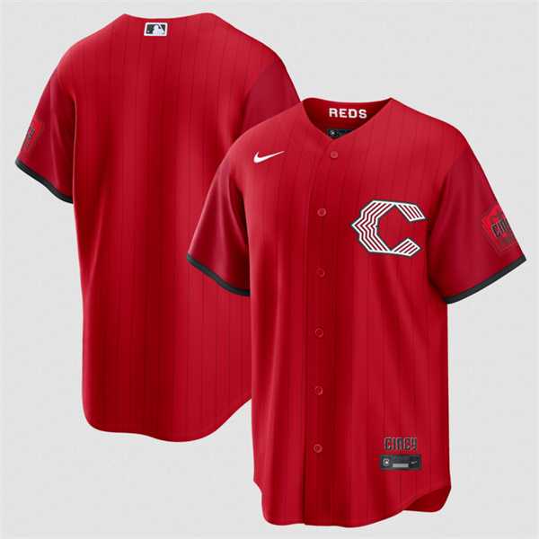 Men%27s Cincinnati Reds Blank Red 2026 City Connect Stadium Stitched Jersey Dzhi->cincinnati reds->MLB Jersey