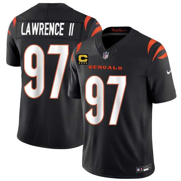 Men%27s Cincinnati Bengals #97 Dexter Lawrence II Black 2026 F.U.S.E. 4-Star C Patch Vapor Untouchable Limited Stitched Jersey Dzhi->dallas cowboys->NFL Jersey