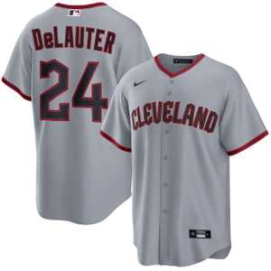 Men%27s Cleveland Guardians #24 Chase DeLauter Gray Cool Base Limited Stitched Jersey Dzhi->cincinnati reds->MLB Jersey