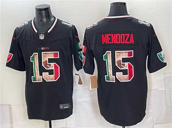 Men%27s Las Vegas Raiders #15 Fernando Mendoza Black F.U.S.E. Mexico Vapor Limited Stitched Jersey Dzhi->las vegas raiders->NFL Jersey