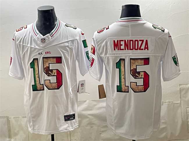 Men%27s Las Vegas Raiders #15 Fernando Mendoza White F.U.S.E. Mexico Vapor Untouchable Limited Stitched Jersey Dzhi->minnesota vikings->NFL Jersey