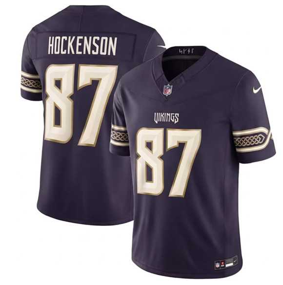Men%27s Minnesota Vikings #87 T.J. Hockenson Deep Purple 2026 F.U.S.E. Rivalries Collection Limited Stitched Jersey Dzhi->new orleans saints->NFL Jersey