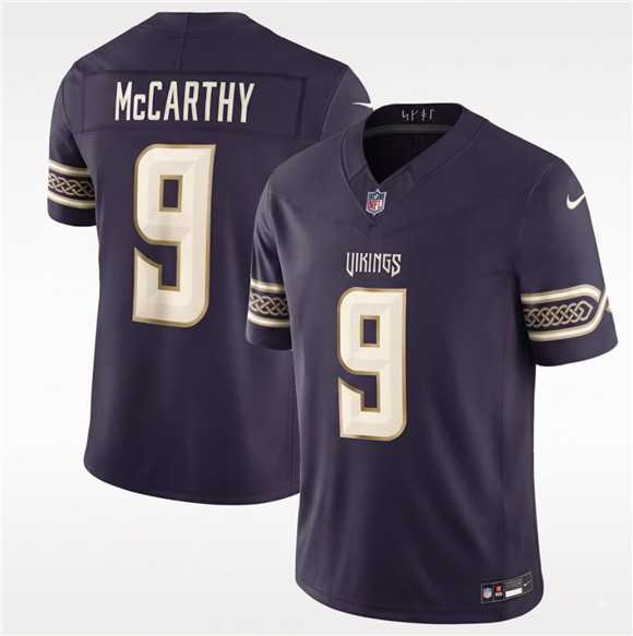 Men%27s Minnesota Vikings #9 J.J. McCarthy Deep Purple 2026 F.U.S.E. Rivalries Collection Limited Stitched Jersey Dzhi->minnesota vikings->NFL Jersey
