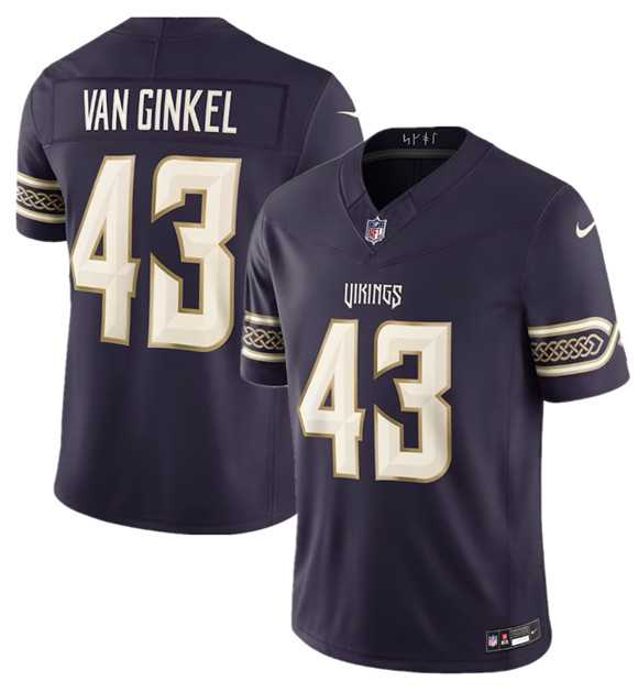 Men%27s Minnesota Vikings #43 Andrew Van Ginkel Deep Purple 2026 F.U.S.E. Rivalries Collection Limited Stitched Jersey Dzhi->minnesota vikings->NFL Jersey