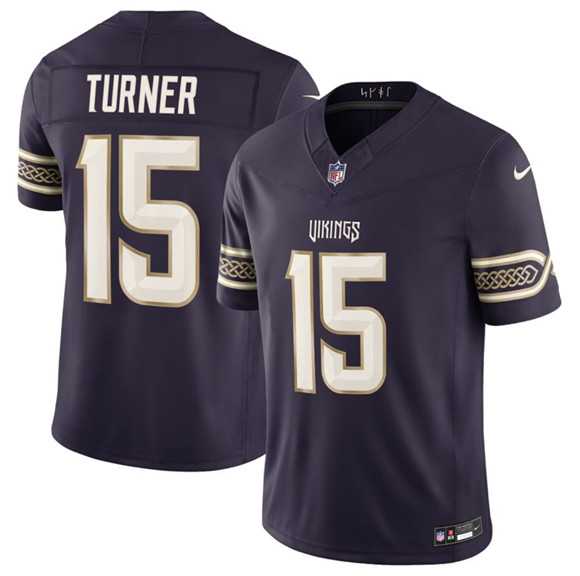 Men%27s Minnesota Vikings #15 Joshua Dobbs Deep Purple 2026 F.U.S.E. Rivalries Collection Limited Stitched Jersey Dzhi->minnesota vikings->NFL Jersey