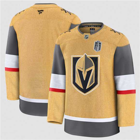 Men%27s Vegas Golden Knights Blank Gold 2026 Stanley Cup Final Patch Home Stitched Hockey Jersey Dzhi->vegas golden knights->NHL Jersey
